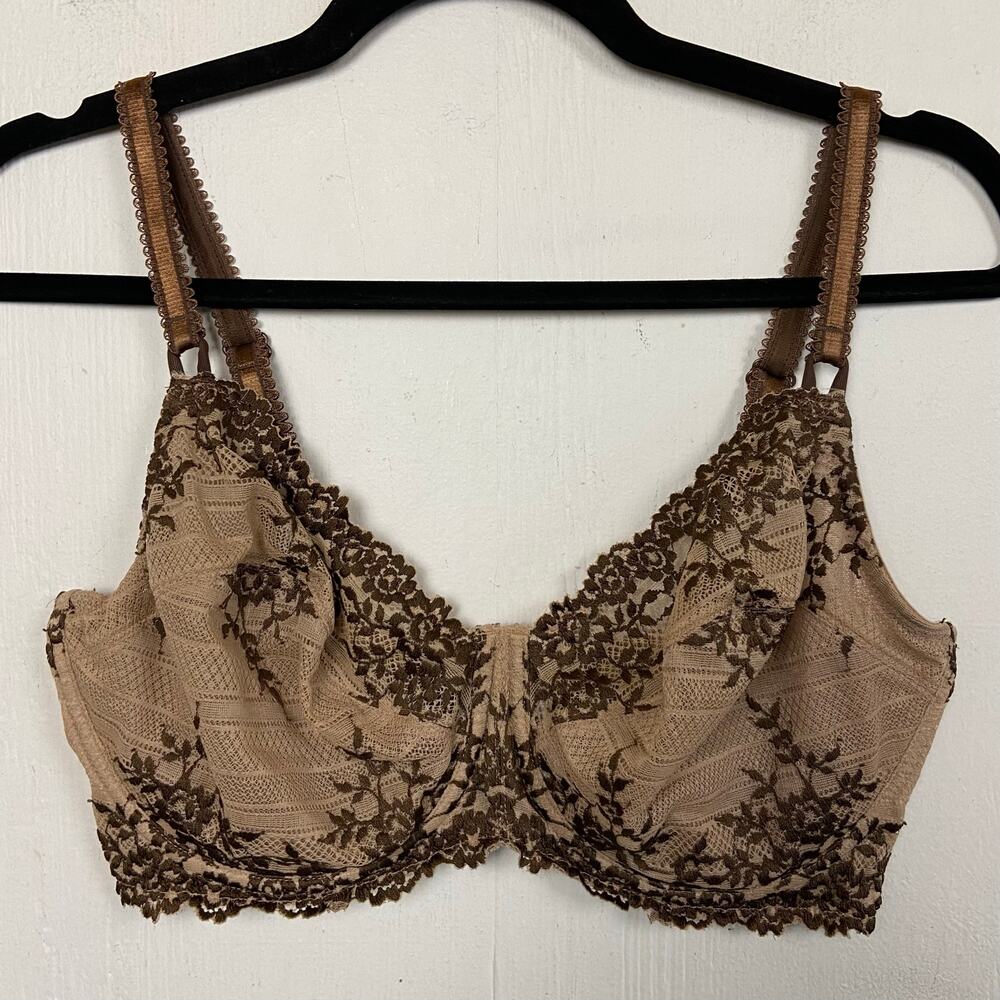 Wacoal Embrace Lace Underwire Floral Embroidered Bra Unlined 65191 36DDD